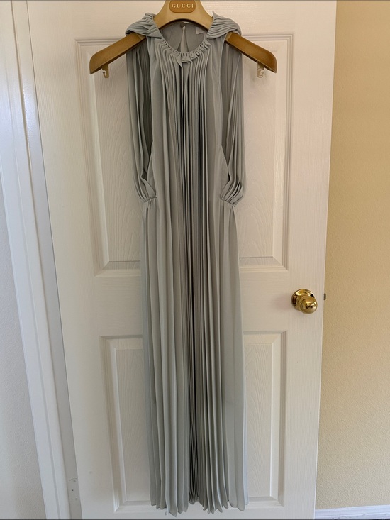 COS Dresses & Skirts - COS Pleated Halter Maxi Dress in Light mint green like new